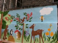 Knl: Gyermekszobk falainak dekorcis festse